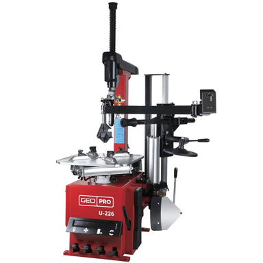 GEO U-226 red and black tyre changer with GEO PRO logo on a white background