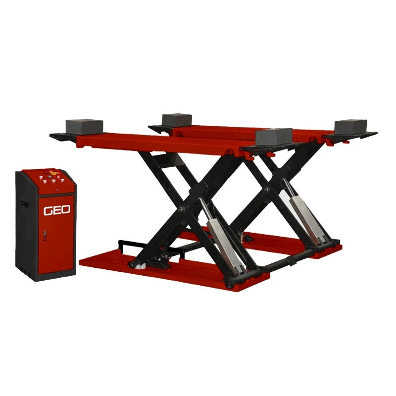 GEO 3000kg Mid Rise Scissor Lift With Electronic Locking for Space Restricted Bays