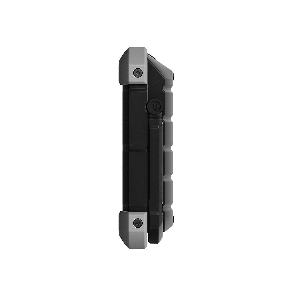 TOPDON Phoenix Lite 3 left edge view showing reinforced rubber casing and grey corner protection on white background