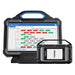 TOPDON Phoenix Max diagnostic tablet showing system topology scan with MDCI Pro VCI connector on white background