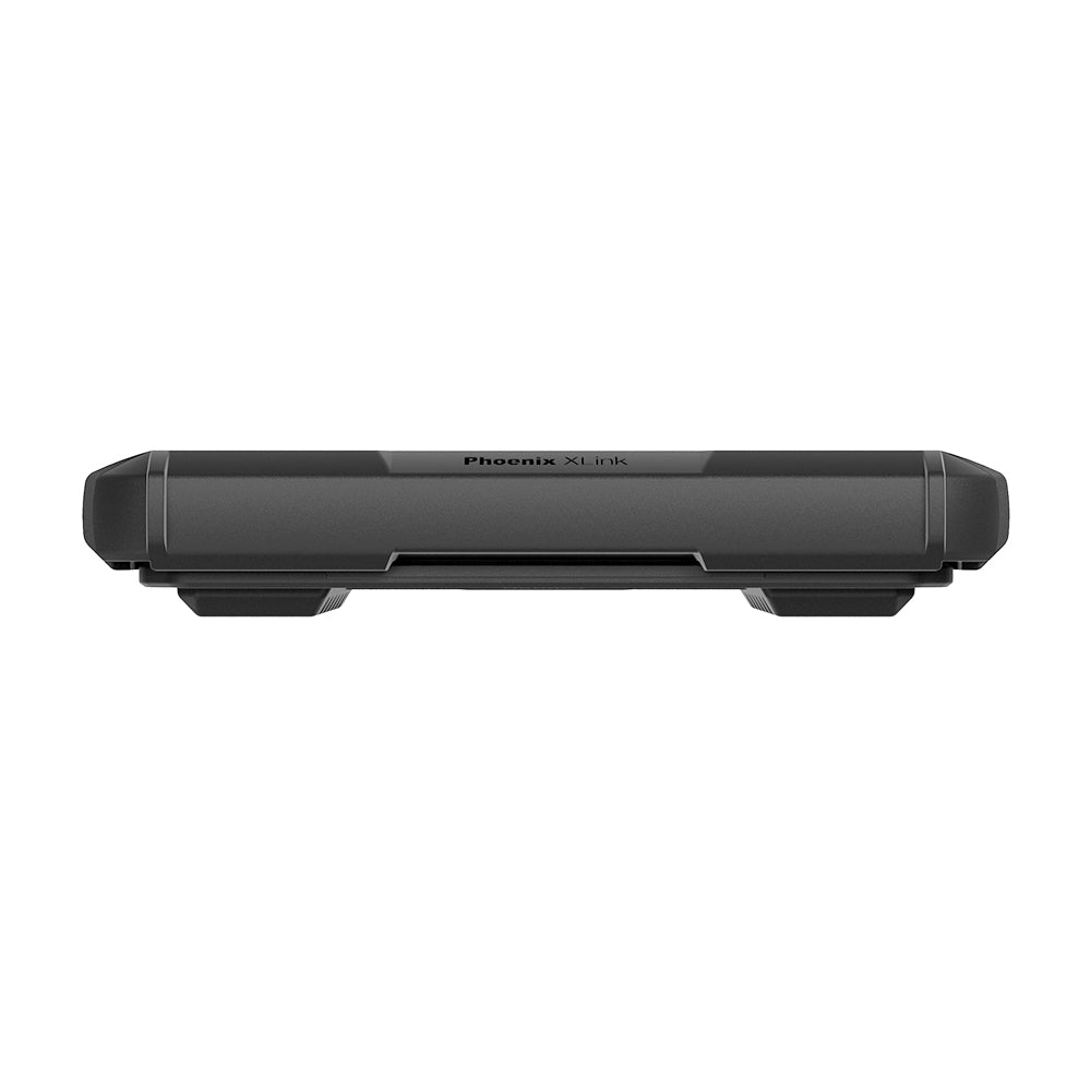 TOPDON Phoenix XLink bottom edge showing stand in closed position with Phoenix XLink model name label on white background